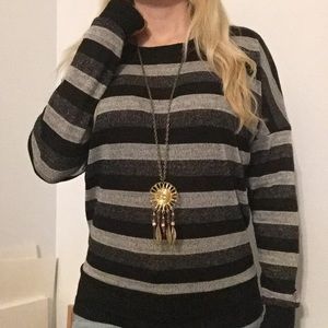 Black and Grey Stripe sweater
